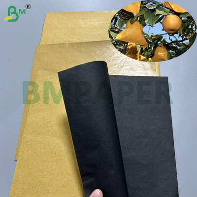 56gsm 370mm 380mm Papier brun en rouleau pour sac à fruits pour la protection des mangues