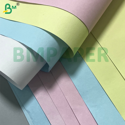 60 gm 65 gm 8,5 "X11" Blanc / rose / bleu papier de copie sans carbone pour factures de transport reçus