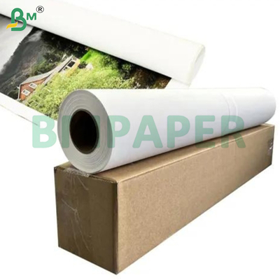 Rouleau de papier couché brillant jet d'encre 300g pour impression graphique grand format 42'' x 50m