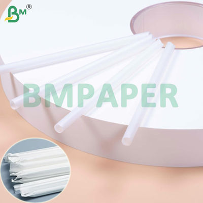 24 gm 28 gm Papier d'emballage de paille blanc et coloré pour la boisson 29 mm 33 mm