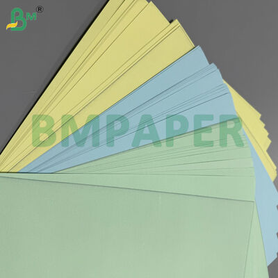 55 grammes de papier de copie A4 sans carbone feuilles de papier CB blanc CF couleur papier NCR, image bleue