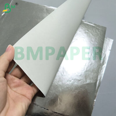 Papier de base pour étiquette de bouteille de bière, une face argent et or, une face blanche