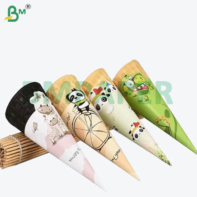 Papier blanc de qualité alimentaire 80g pour emballage de cônes glacés