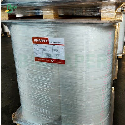 Pailles à boire blanches 24g 28g, emballées en papier, 30mm 32mm 35mm