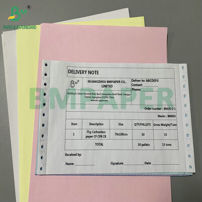 Papier autocopiant 48gsm 75gsm Premium à fort contraste d'image bleue pour des copies nettes