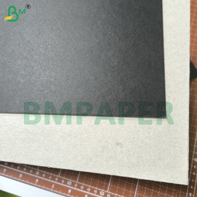 Carton de reliure noir 1,5 mm pour couvertures de livres, noir complet et dos gris noir