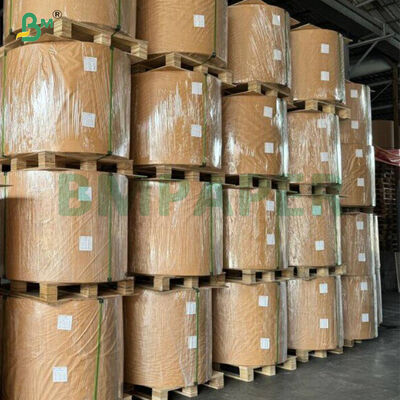 Papier kraft glacé un côté 40 g/m² blanc pur, calandré, en rouleau