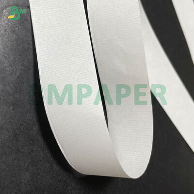surface texturée de papier d'enveloppe de paille imprimée par logo fait sur commande blanc de la catégorie comestible 25g