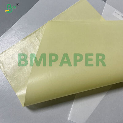 Étiquette en silicone revêtue d'un autocollant jaune, rouleaux de papier en verre