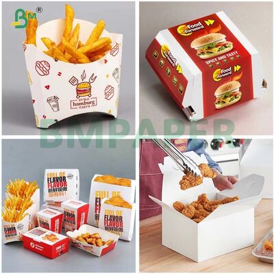 Kit 6 Carton anti-graisse de qualité alimentaire 275 g 300 g pour l'emballage des frites