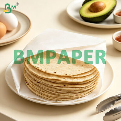 20 gm 25 gm feuilles de séparateur minces pour tortillas, papier d' enveloppe pour tortillas de qualité alimentaire