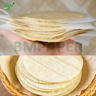 papier séparateur d'emballage de tortilla en peau d'oignon résistant à la graisse, 19g 20g 23g 25g