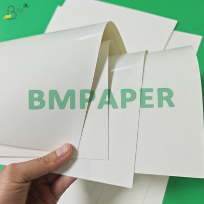300 gm + 15 g de papier de boîte de déjeuner en PE recouvert de papier blanc pour l'emballage de la restauration rapide 400 x 500 mm