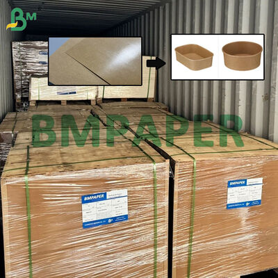 300gsm Brown Food Paper With Single-side PP/PE Coating 15gsm