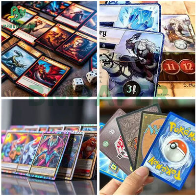 Carton noir anti-contrefaçon et anti-lumière 310GSM 320GSM pour jeux de cartes à collectionner
