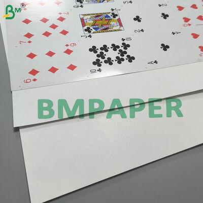 310 grammes de lin en relief de noyau bleu de jeu de cartes de stock Pas de voir à travers pour les cartes de poker haut de gamme