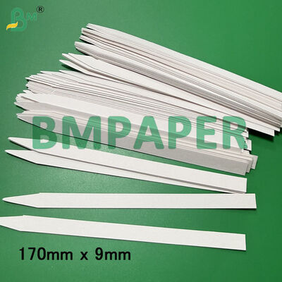 Bandes de papier test parfum blanc, carton absorbant 160 mm x 10 mm 170 mm x 9 mm