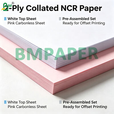 Feuilles de papier autocopiant pré-assemblées 2 plis 3 plis papier carbone A4 formulaires de facture et de reçu
