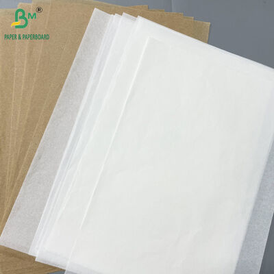 40g Resist Oil Hamburger Greaseproof Paper Blanc et brun pour l'emballage de nourriture rapide